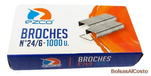 Broches Metálicos N°24/6 x 1000