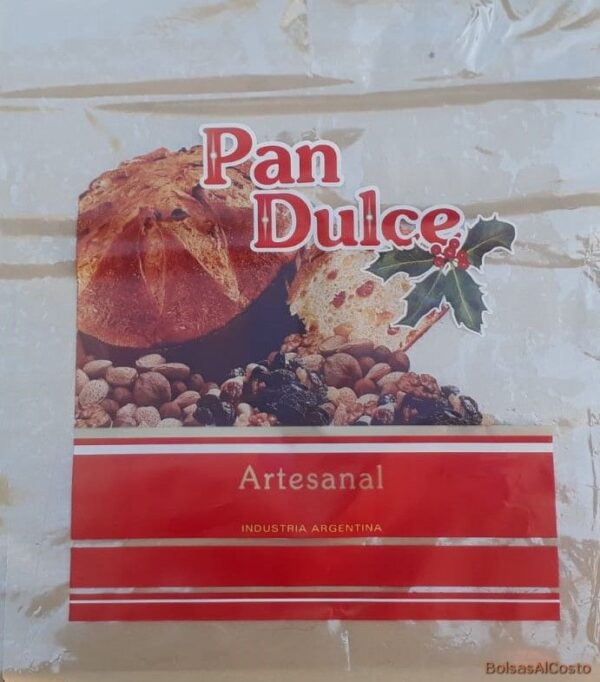 Bolsas Polipropileno 25x35 Impresas PAN DULCE x 1000