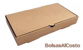 Cajas de 1/2 Pizza 16x32x4cm