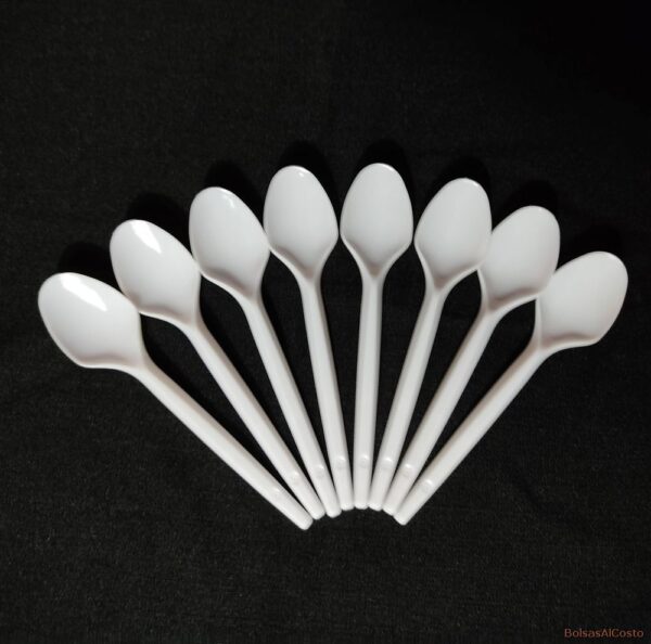 Cucharas sundae económicas blancas x 1000