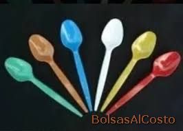 Cucharas sundae económicas color x 100