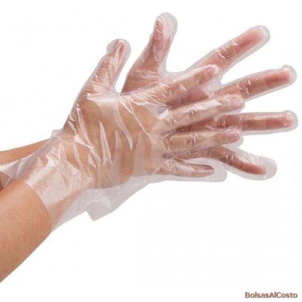 Guantes de polietileno x 100 unidades: imagen 2