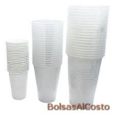 Vasos plásticos descartables 180cc x 100 unidades