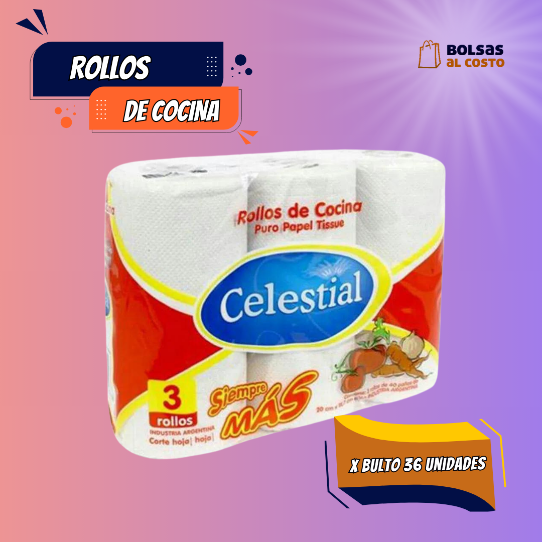 Rollo de Cocina Celestial Bulto x 36 Rollos: imagen 1