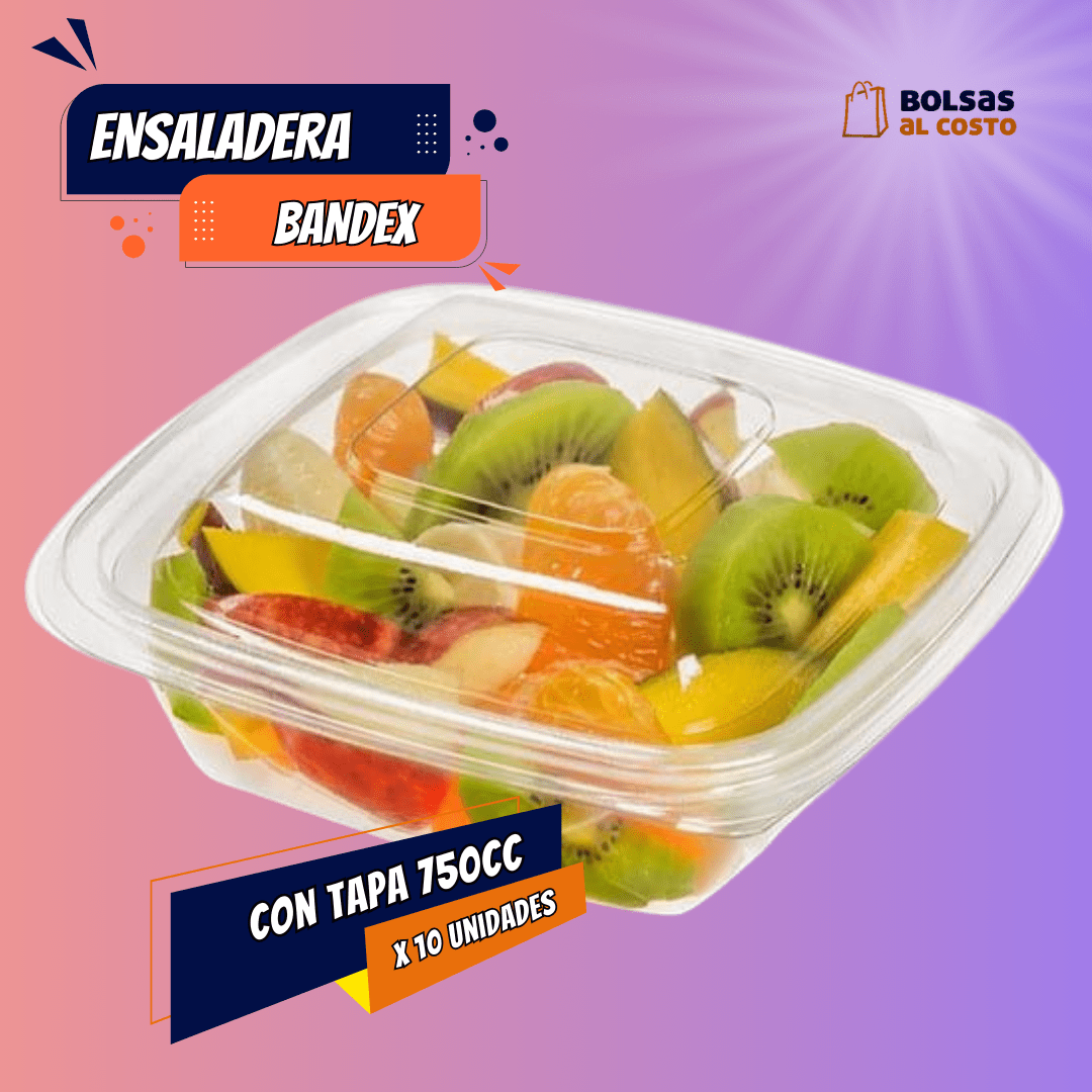 Ensaladera Bandex Chica con Tapa x 10: imagen 1