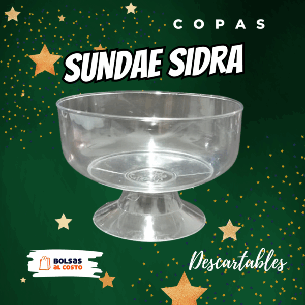 Copas sundae Sidra x 100 unidades