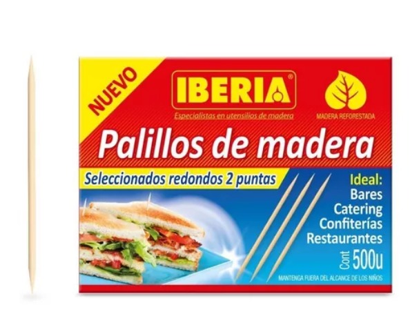 Escarbadientes sin enfundar x 500 unidades: imagen 1