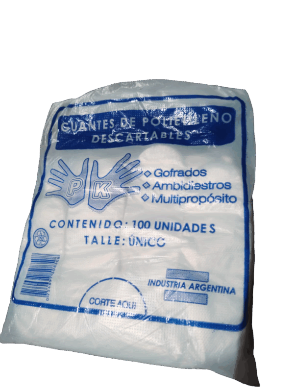 Guantes de polietileno x 100 unidades