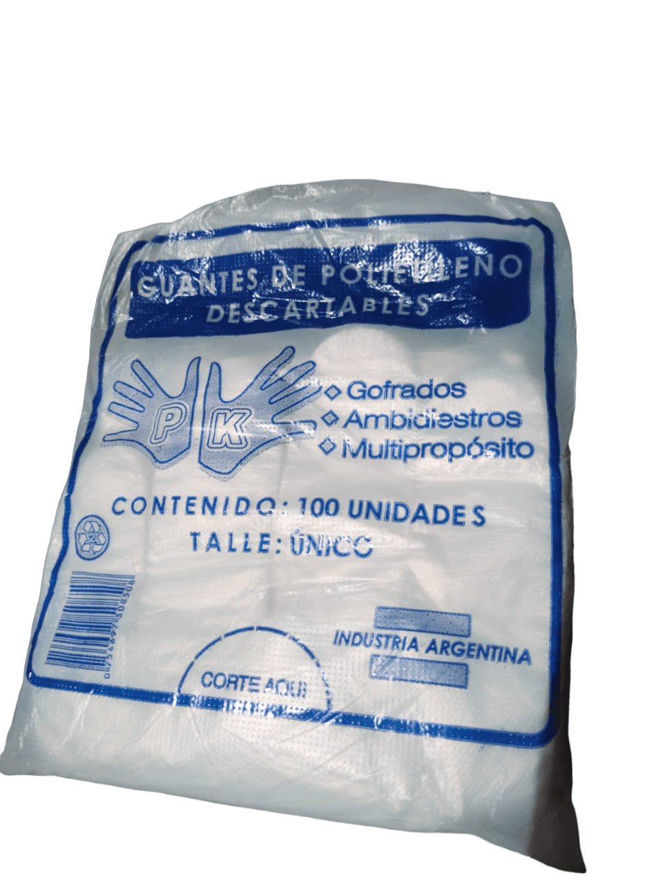 Guantes de polietileno x 100 unidades: imagen 1