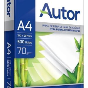 Resma Autor A4 500 Hojas Blanco 70 Gr caja x 12 unidades: imagen 2